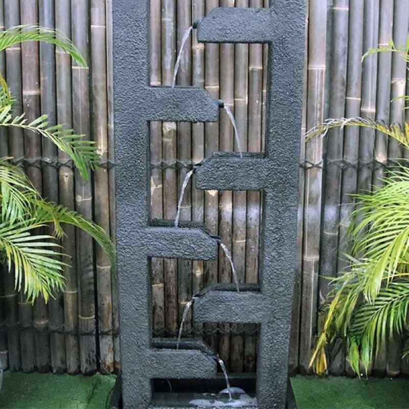 Cascade Fountain Charcoal Close Up