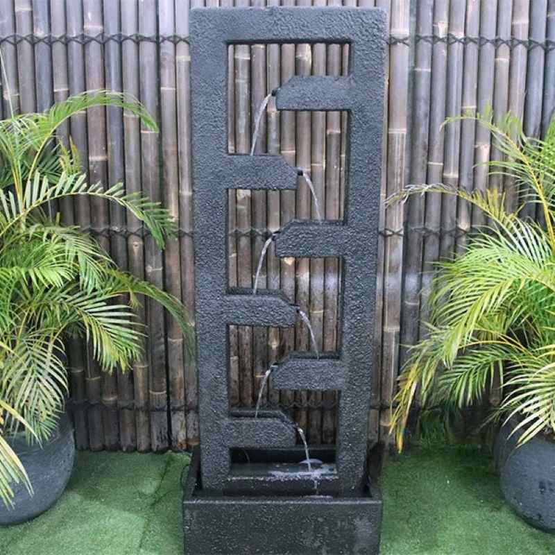 Cascade Fountain Charcoal Top Angle View