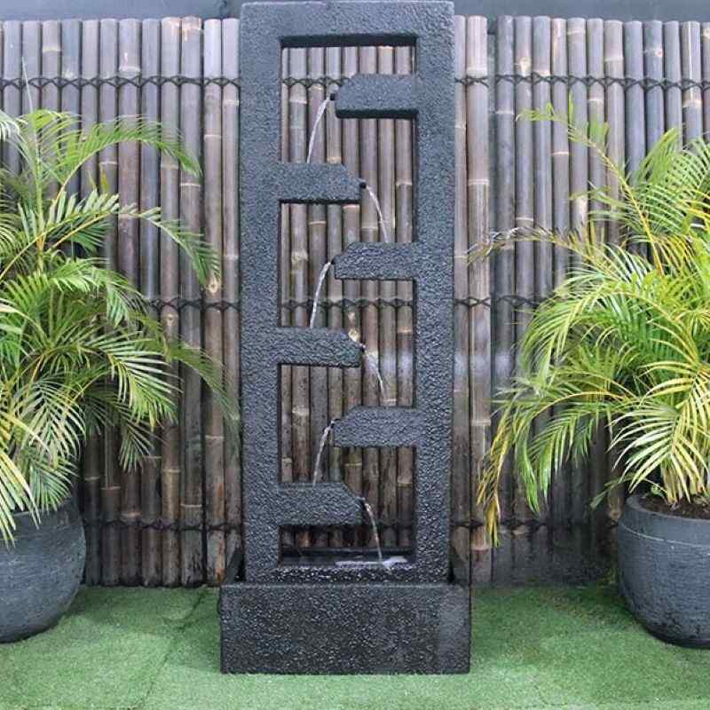 Cascade Fountain Charcoal Front View