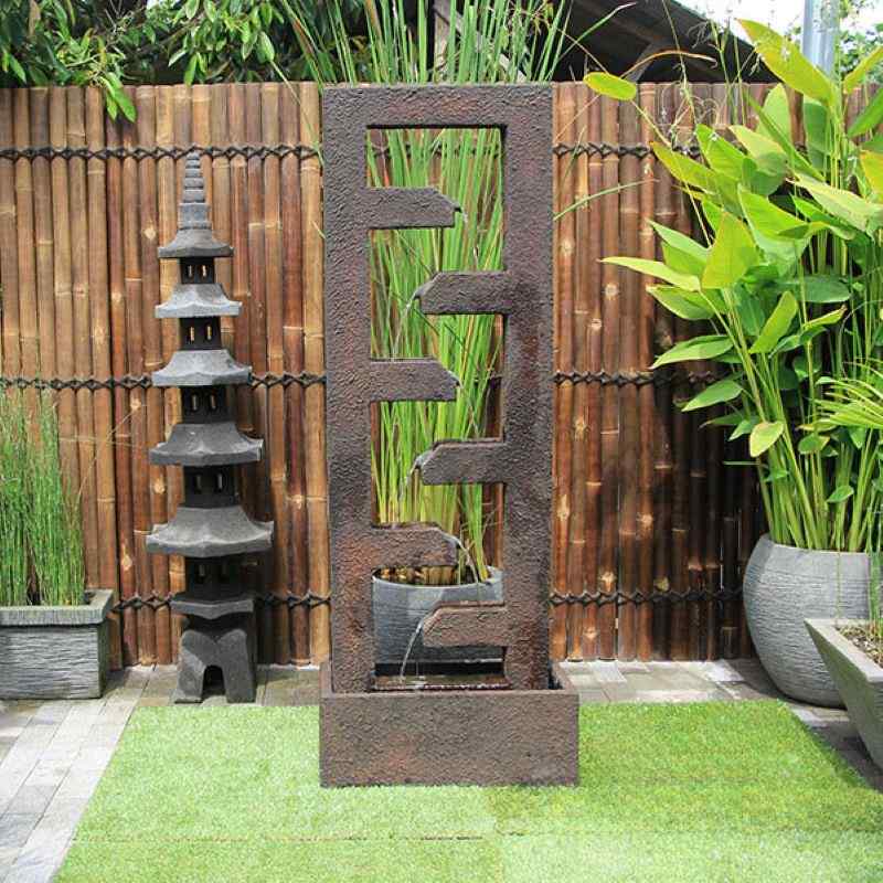 Cascade Fountain Rust Front View