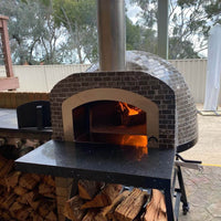Jalando JA70 Tiled Preassembled Pizza Oven with fire