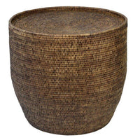 Plantation Side Table Without Glass Top