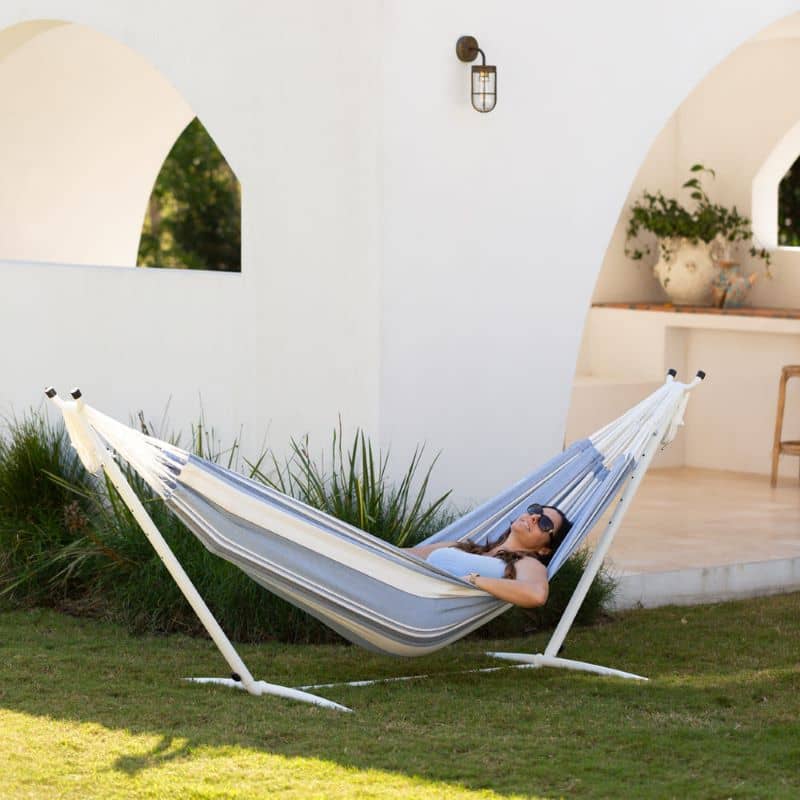 thumbnail image 2 of Topeakmart Universal Steel Hammock Stand – Fits 9 To 14.5 Ft Hammocks, 475lb Capacity, Outdoor 2 of 6