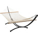 12ft Steel Arc Hammock Stand Resort Polyester Rope Hammock