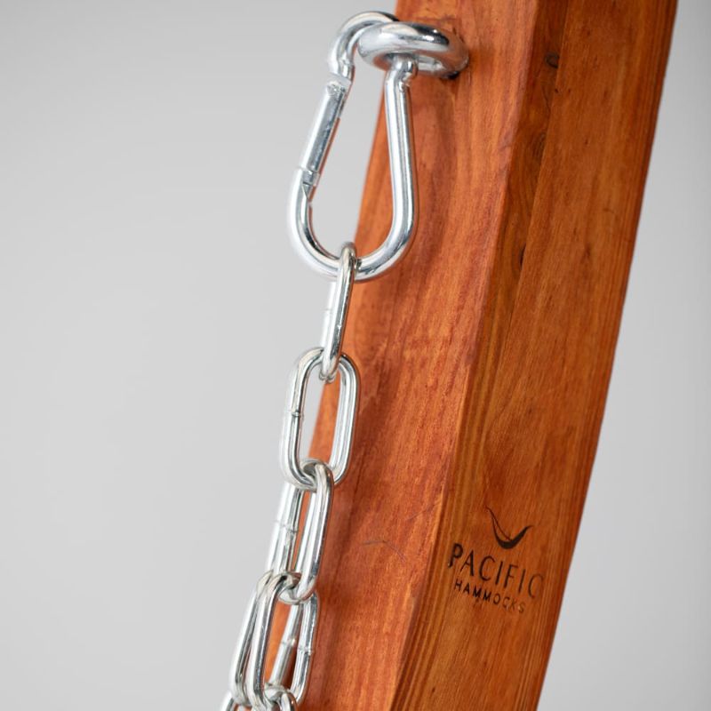 12ft Wooden Arc Stand Hood Close up