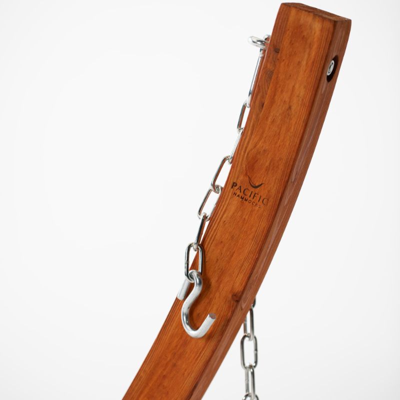 12ft Wooden Arc Stand Top Edge Close up