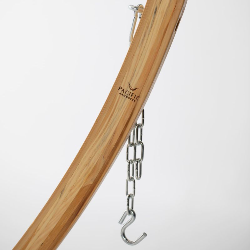 12ft Wooden Arc Stand in Natural S Hook