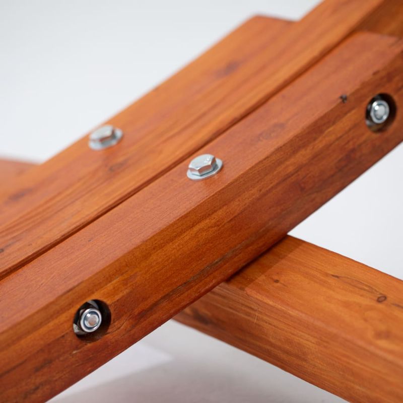 12ft Wooden Arc Stand Screw close up