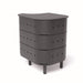 Aluvy Jean Basalt Outdoor Storage Left Cabinet Anthracite in Full View