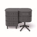 Aluvy Jean Basalt Outdoor Storage Cabinet Anthracite with Fire pit