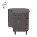 Aluvy Jean Basalt Outdoor Storage Cabinet Right Anthracite in White Backgound