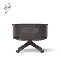 ALUVY SAM Low Brazier Anthracite Front View with White Background