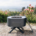 ALUVY SAM Low Brazier Anthracite with Lid on the side