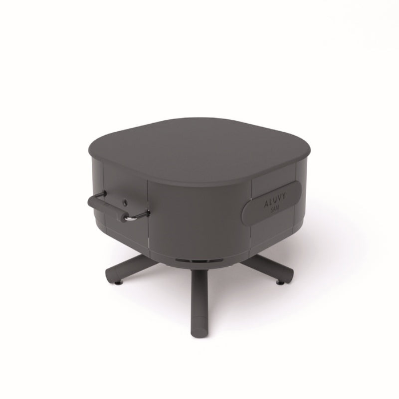 ALUVY SAM Low Brazier Anthracite Side View