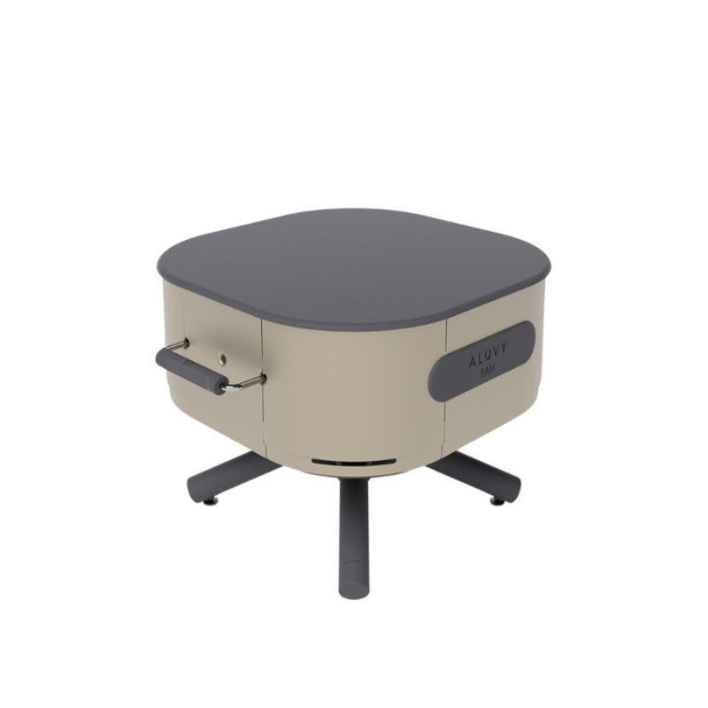 ALUVY SAM Low Brazier Champagne With Grey Top
