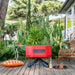 ALUVY SAM Low Brazier Piment outdoor Deck with chair deside