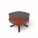 ALUVY SAM Low Brazier Terracota With Grey Top angled View