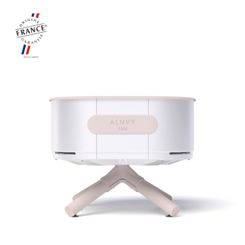 ALUVY SAM Original Low Brazier Blanc on White Background