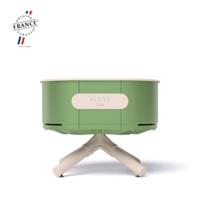 ALUVY SAM Original Low Brazier Reseda with white Background