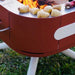 ALUVY SAM Original Low Brazier Terracota Close up shot with Food on top