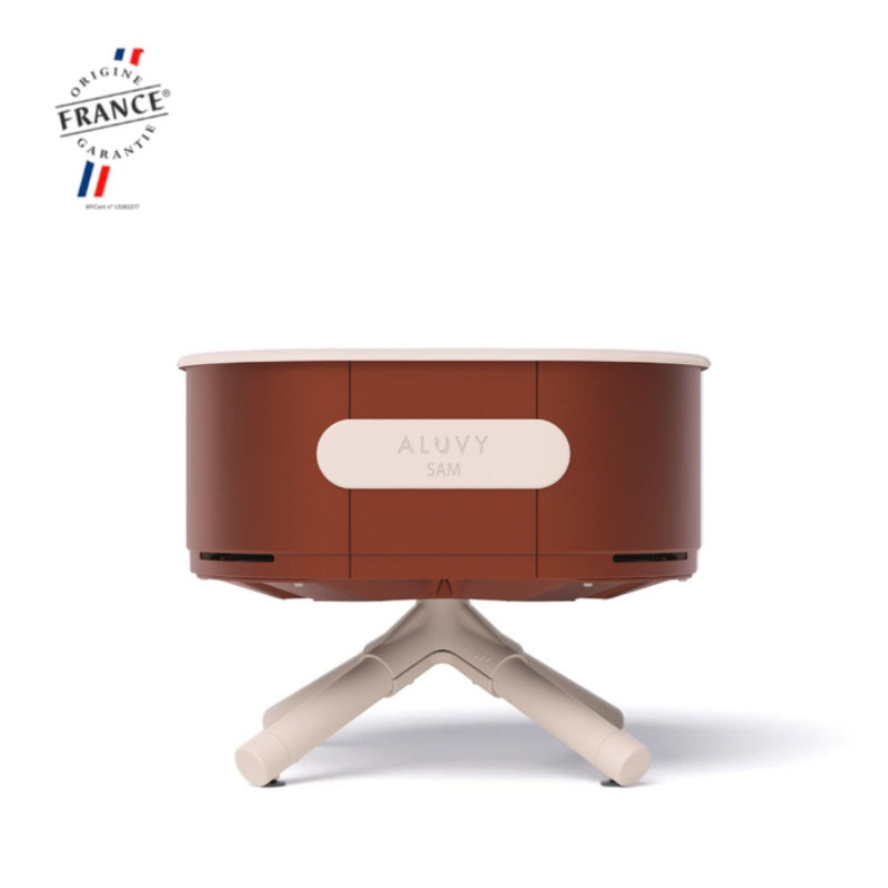 ALUVY SAM Original Low Brazier Terracota With white Background