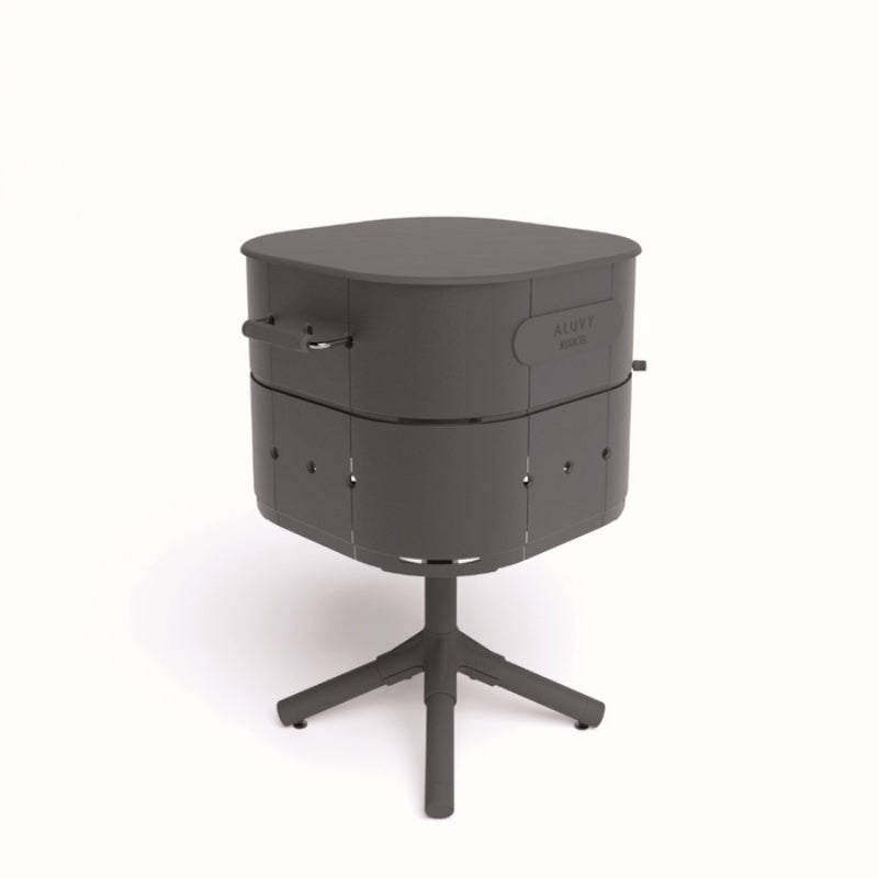 ALUVY MARCEL Basalt Charcoal Barbeque  Anthracite Side view