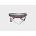 Alfred Riess Darvaza Stainless Steel Fire Pit Large on White Background