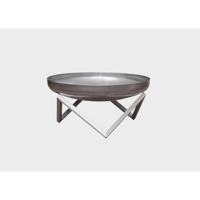 Alfred Riess Darvaza Stainless Steel Fire Pit Large on White Background