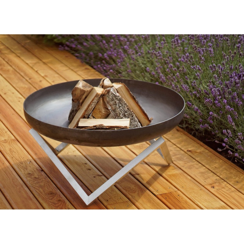Alfred Riess Darvaza Steel Fire Pit Large Angled View