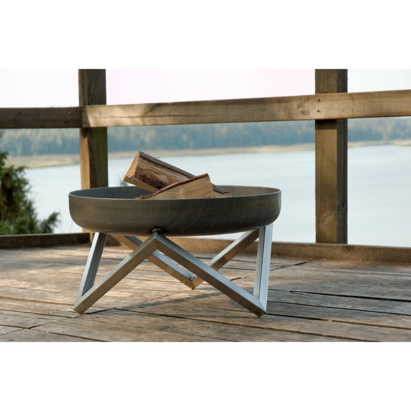 Alfred Riess Darvaza Steel Fire Pit Medium By the balcony