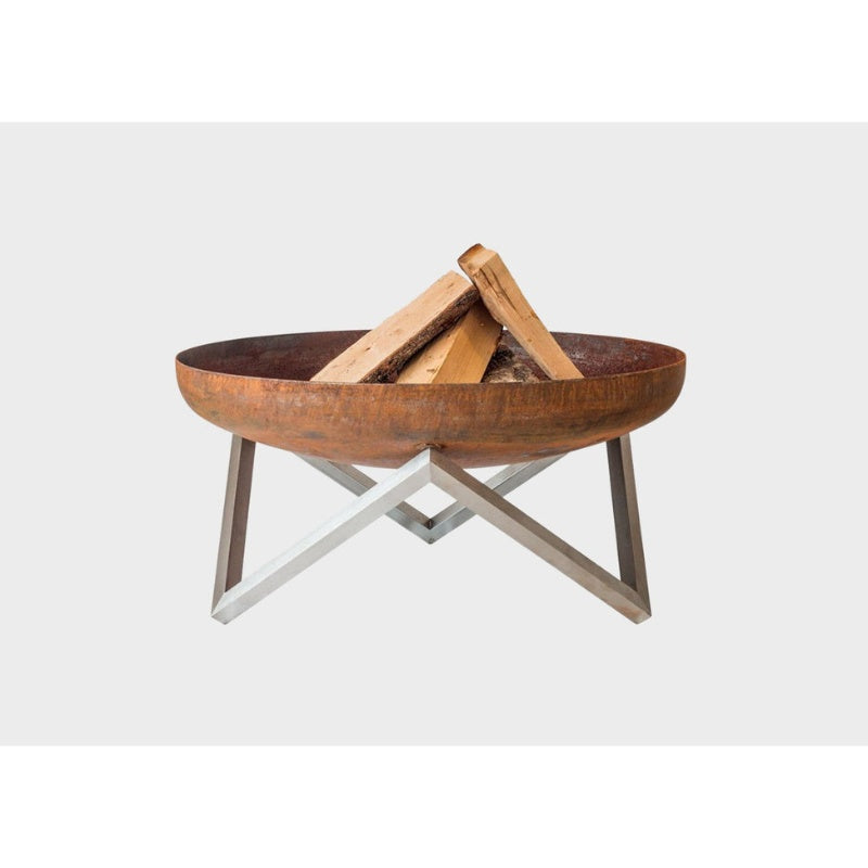 Alfred Riess Darvaza Steel Fire Pit medium on white background