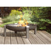 Alfred Riess Gunnuhver Steel Fire Pit Large With Flame outdoor