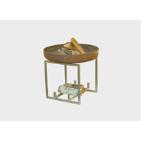 Alfred-Riess Hekla Steel Fire Pit Medium on White Background