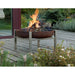Alfred-Riess Inuvik Steel Fire Pit in Rust with Flame