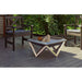Alfred Riess Kubas Steel Fire Pit Medium on Wooden Deck