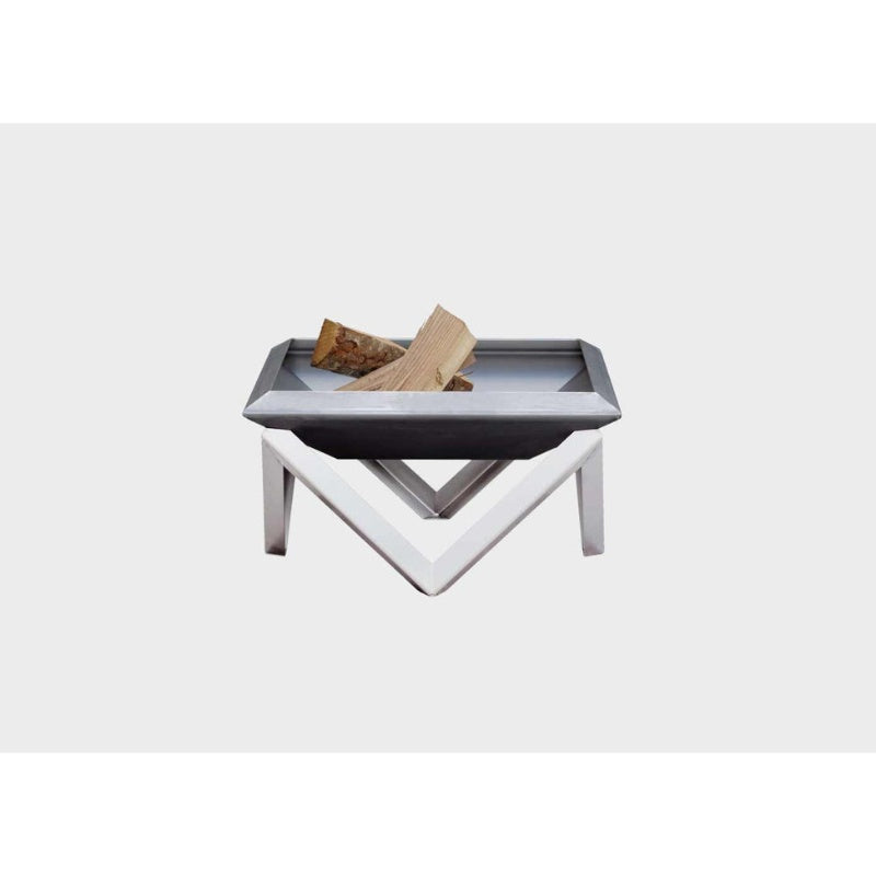 Alfred Riess Kubas Steel Fire Pit Medium on White background