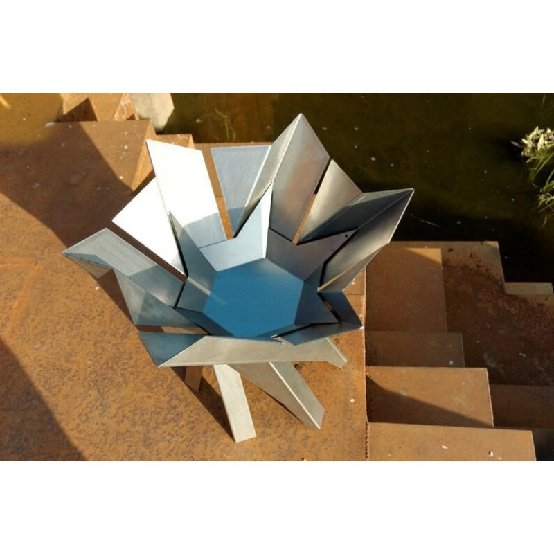 Alfred Riess Lotus Stainless Steel Brazier Large top View
