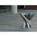 Alfred Riess Lotus Stainless Steel Brazier Large on wooden deck