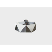 Alfred-Riess-Sesiakampis Stainless Steel Fire Pit with White Backgound