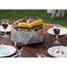 Alfred Riess Stalvirsis Portable Hibachi Grill with food on table
