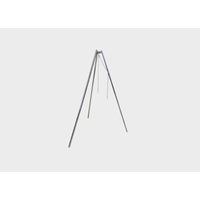Alfred Riess Steel Tripod Pot and Grill Holder with White Background