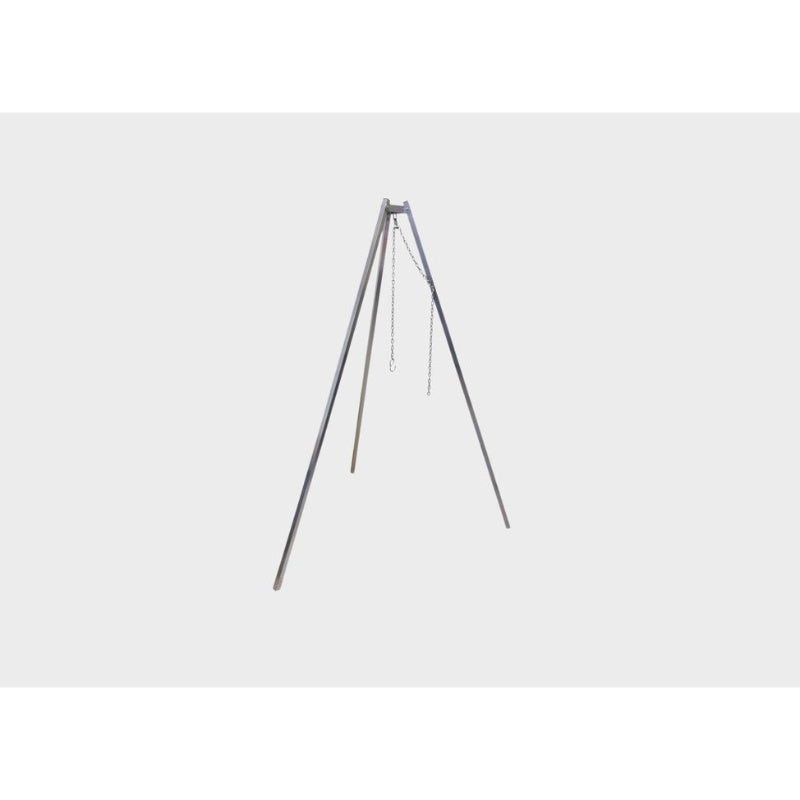 Alfred Riess Steel Tripod Pot and Grill Holder with White Background