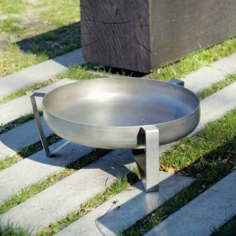 Alfred Riess Tashkooh Steel Fire Pit Medium Angled View