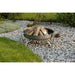 Alfred Riess Tashkooh Steel Fire Pit Medium on Pebbles