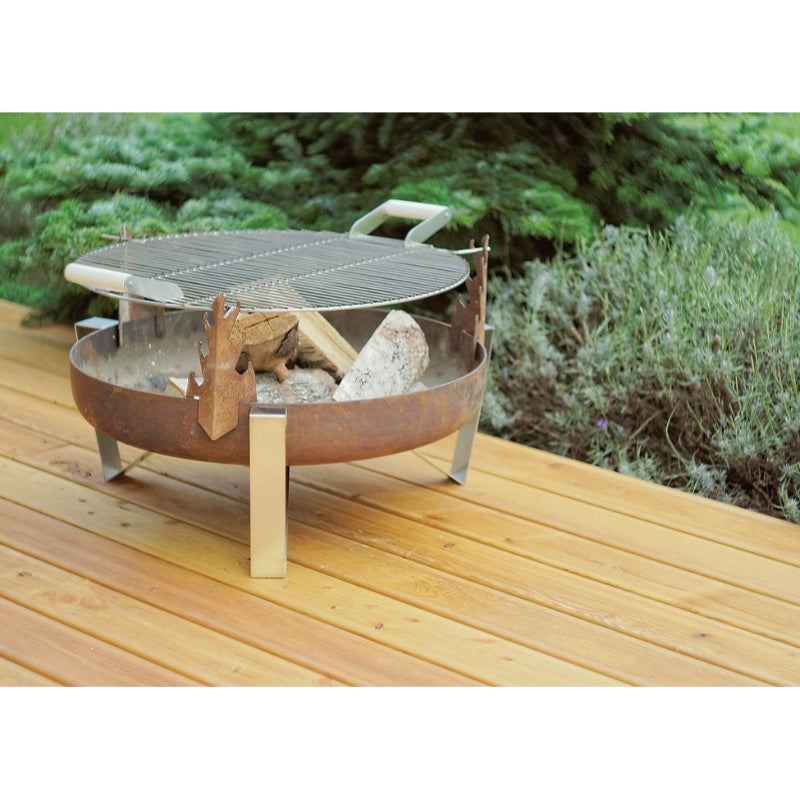 Alfred Riess Tashkooh Steel Fire Pit Medium with Grills