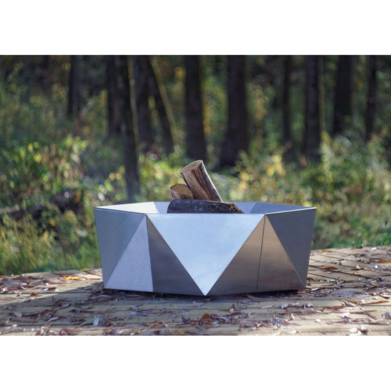 Alfred Riess Šešiakampis Stainless Steel Fire Pit