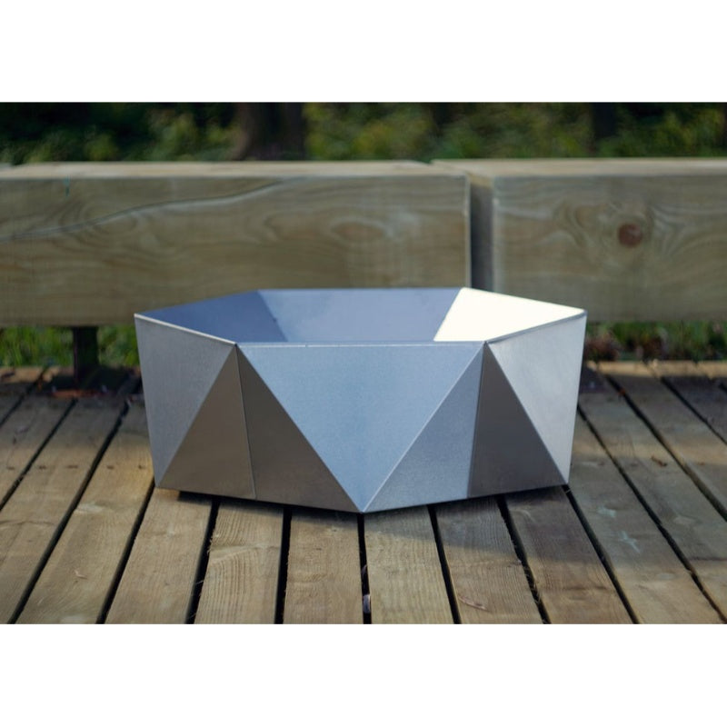 Alfred Riess Šešiakampis Stainless Steel Fire Pit