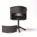 ALUVY MARCEL Basalt Charcoal Barbeque  Anthracite bottom open