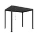 Luxi Living Atlantic Manual Freestanding Louvre Roof Aluminium Pergola - 3x2m  charcoal pergola on white background