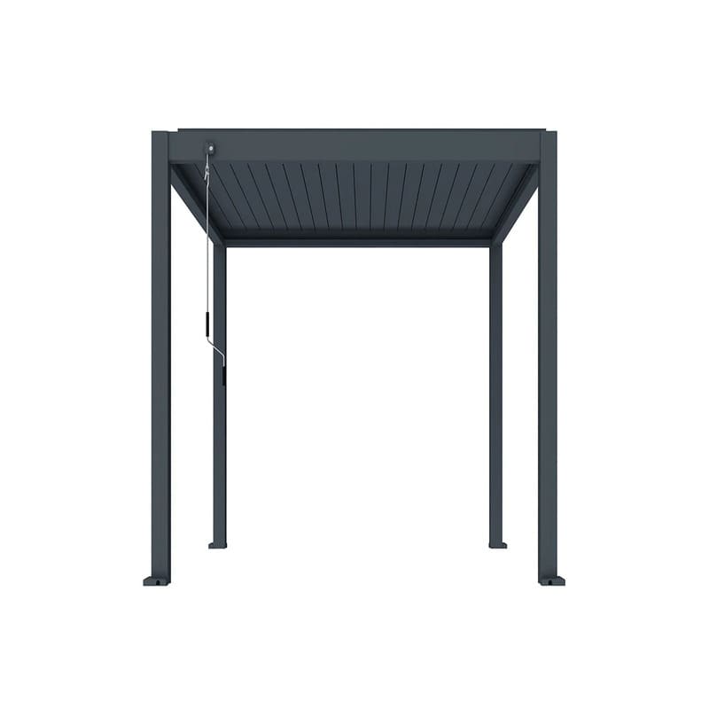 Luxi Living Atlantic Manual Freestanding Louvre Roof Aluminium Pergola 2x2m pergola